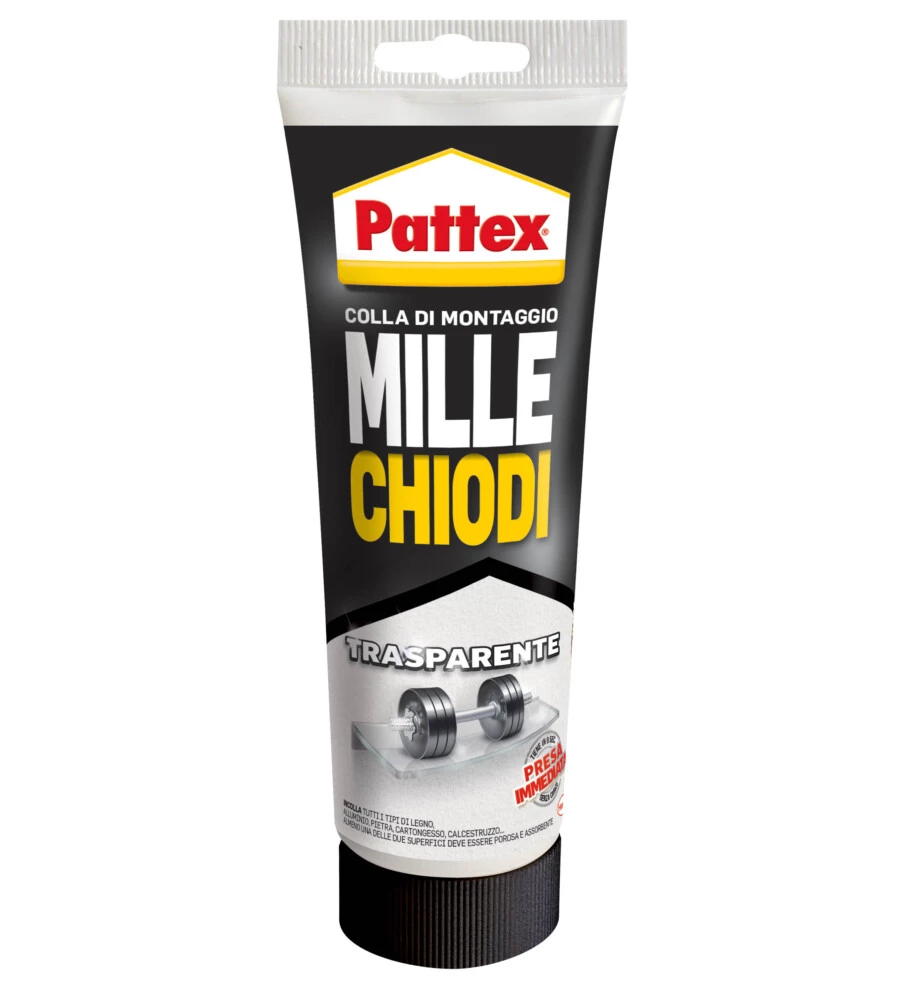 Pattex millechiodi trasparente tubo 200g